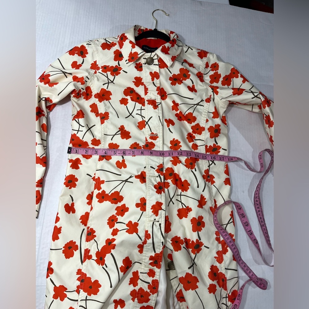 LANDS' END FLORAL POPPY RAIN COAT - Picture 16 of 16